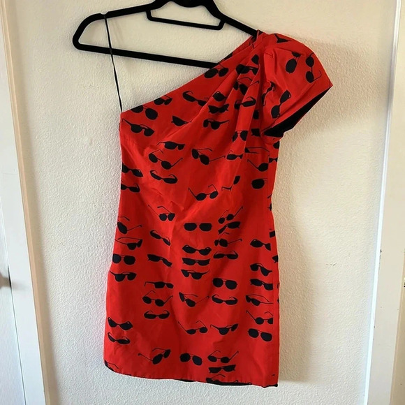 Victoria Beckham One Shoulder Sunglasses Dress - Picture 6 of 9